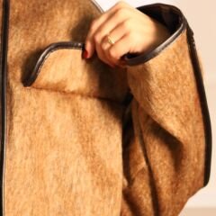 Exclusive Tay Tüyü Dokulu Kaban | Camel